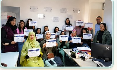 Apprenants fiers de leur réussite